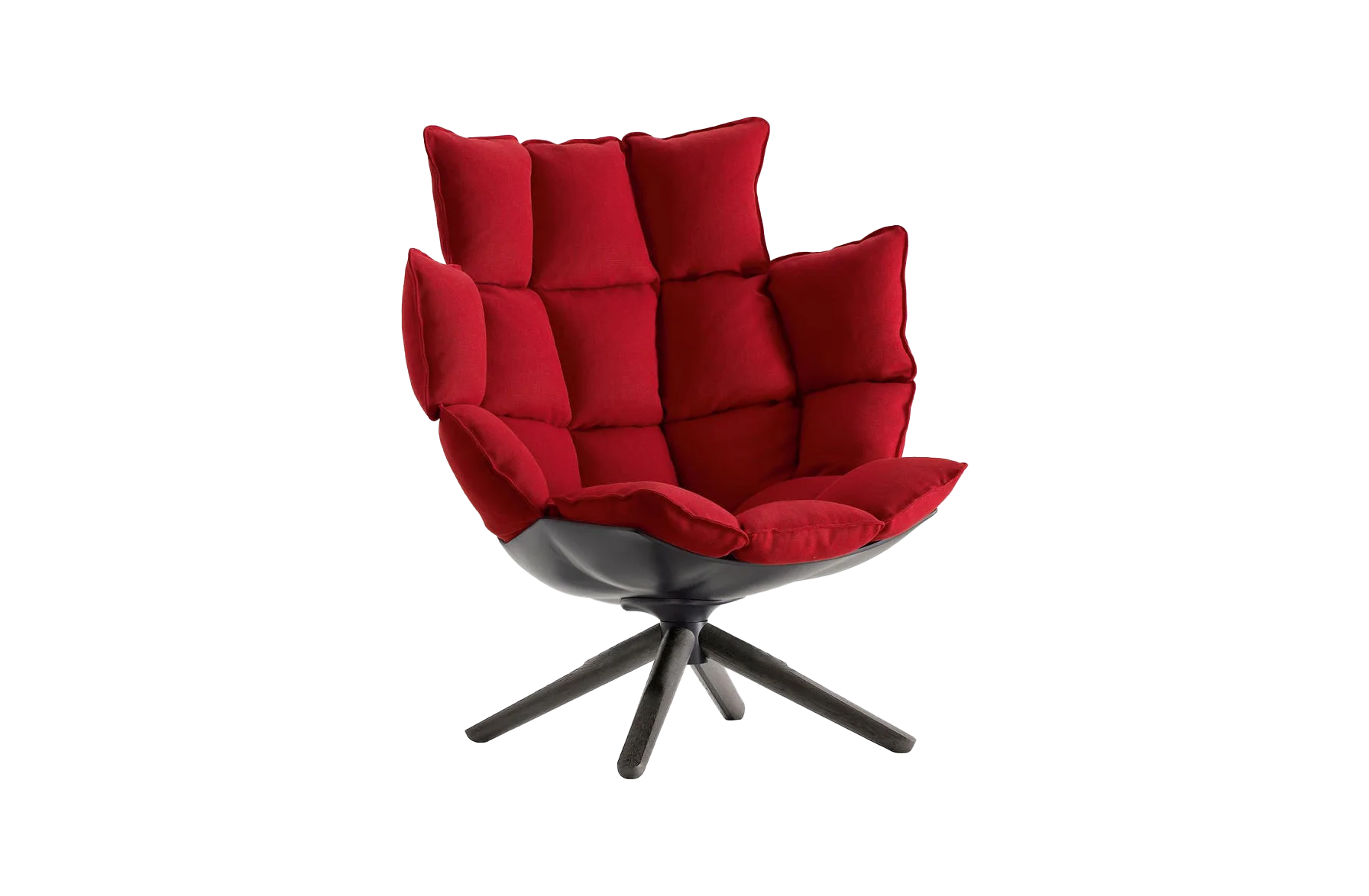 Husk Swivel Armchair with Snug Sides and Headrest - Image 3