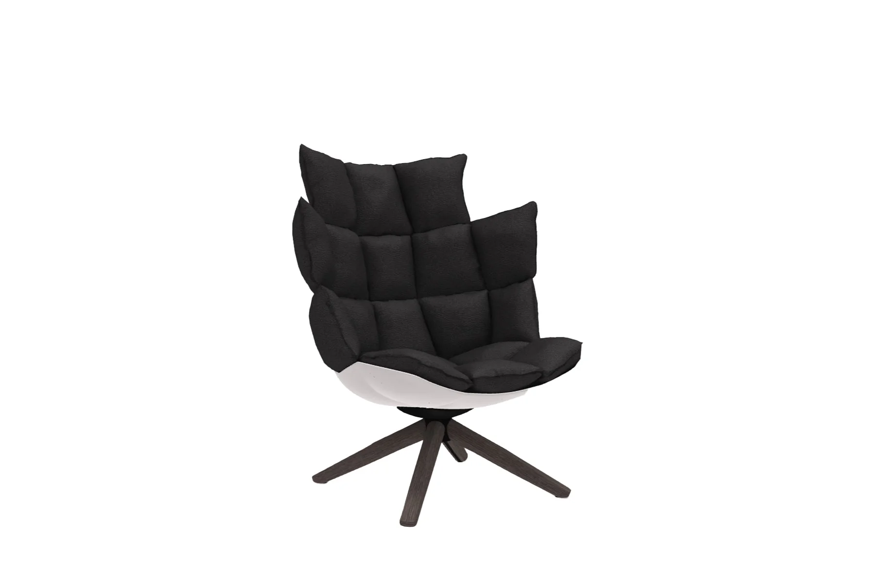 Husk Swivel Armchair with Snug Sides and Headrest - Image 4