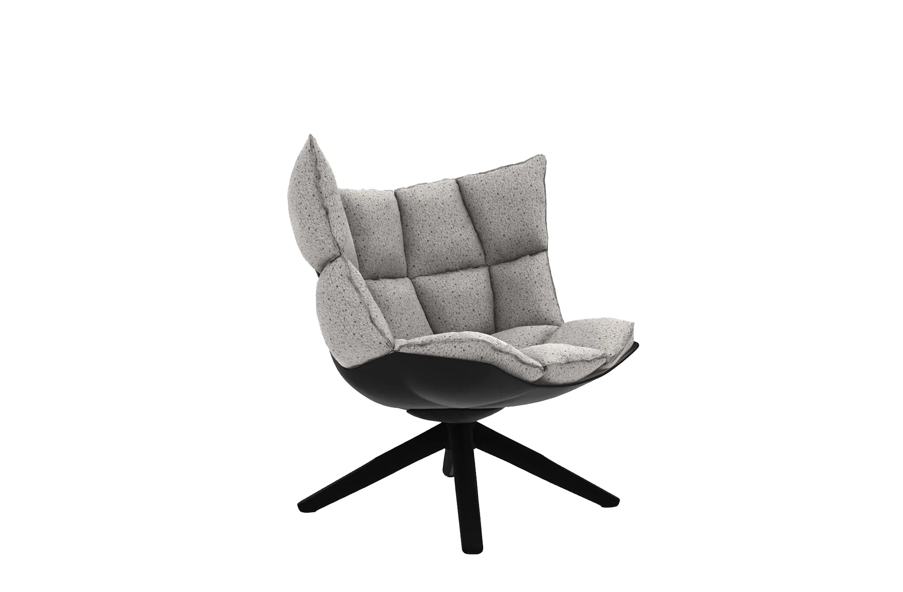 Husk Swivel Armchair with Snug Sides - Image 4