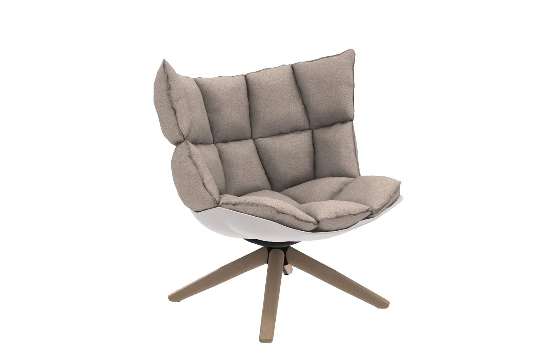 Husk Swivel Armchair with Snug Sides - Image 5