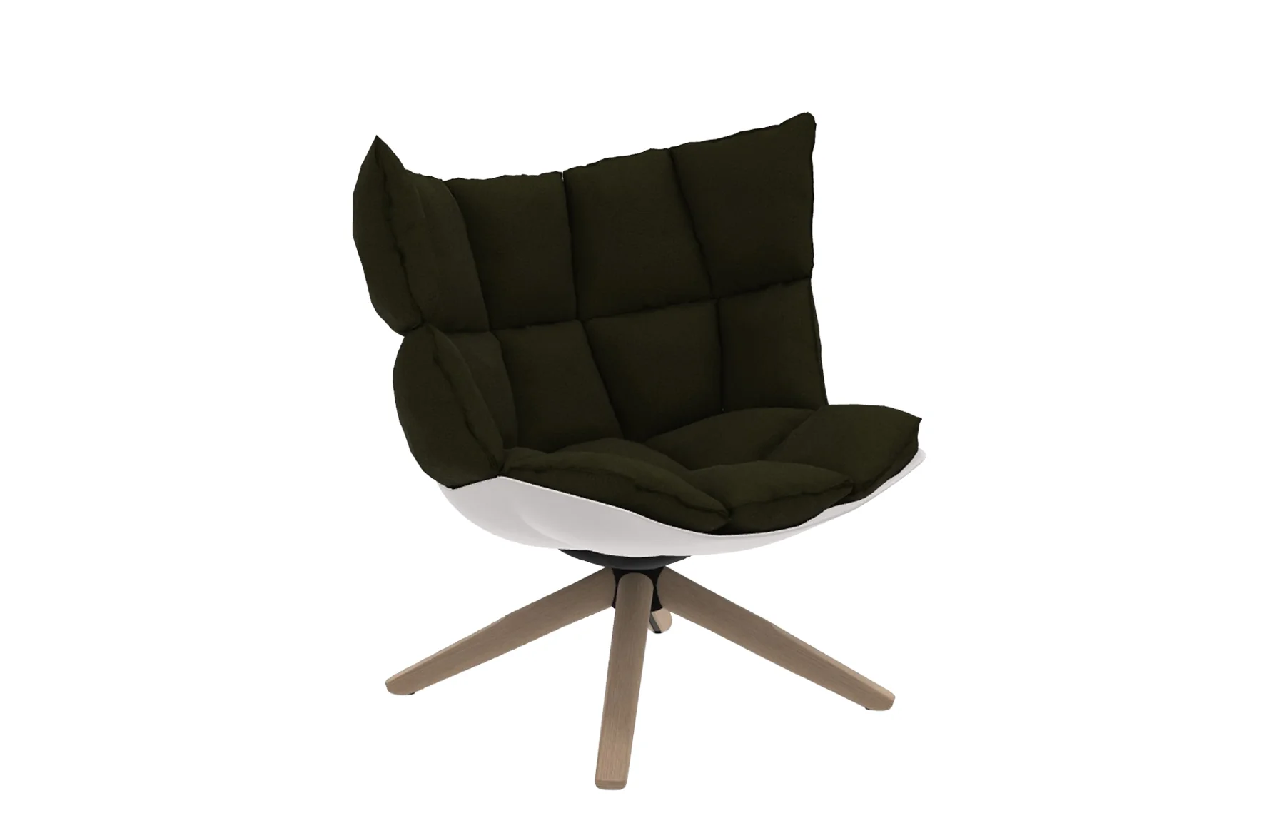 Husk Swivel Armchair with Snug Sides - Image 7