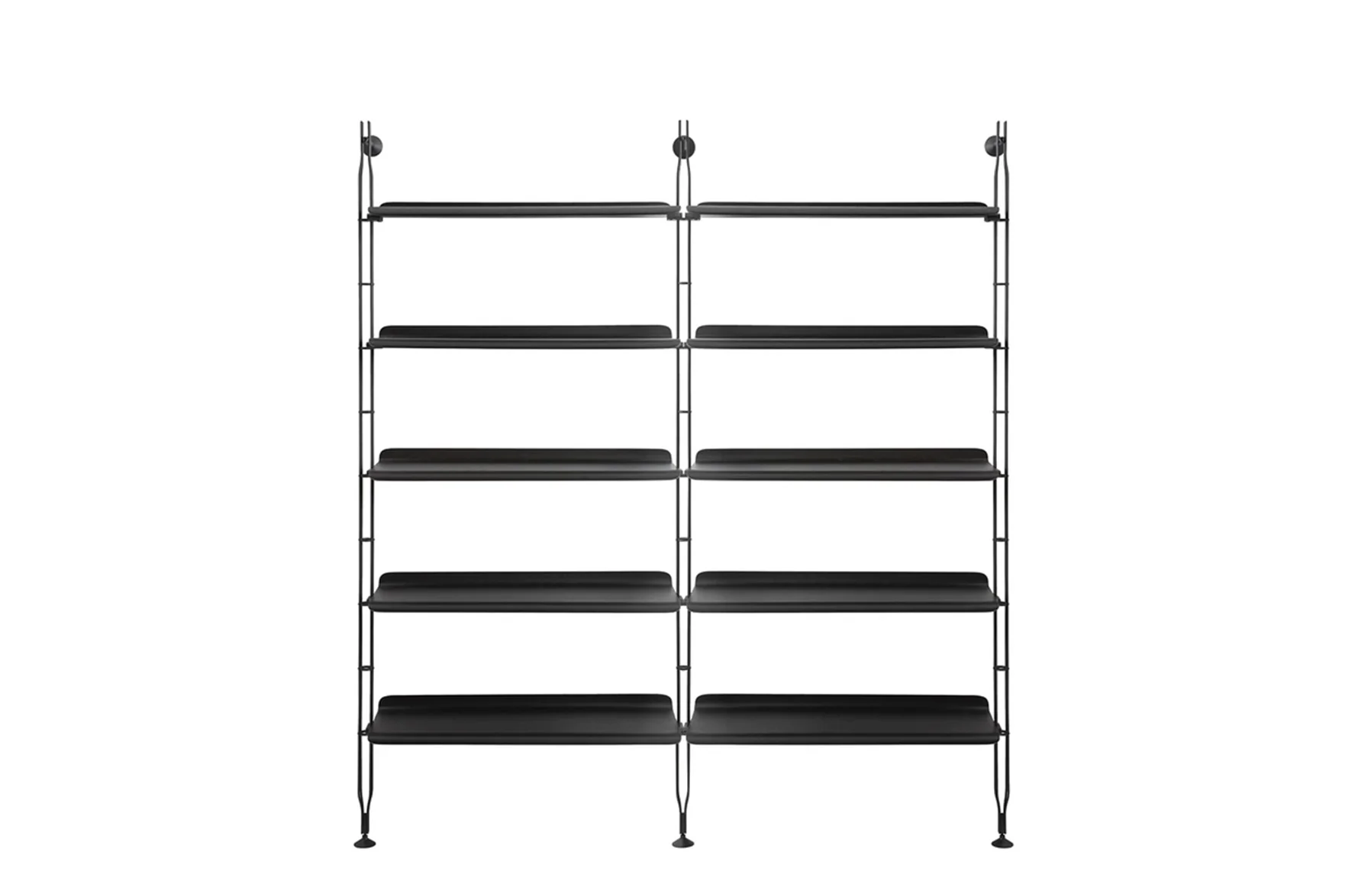 Adam Wood Bookcase - 10 Shelves 90 cm - 3 Struts - Image 2