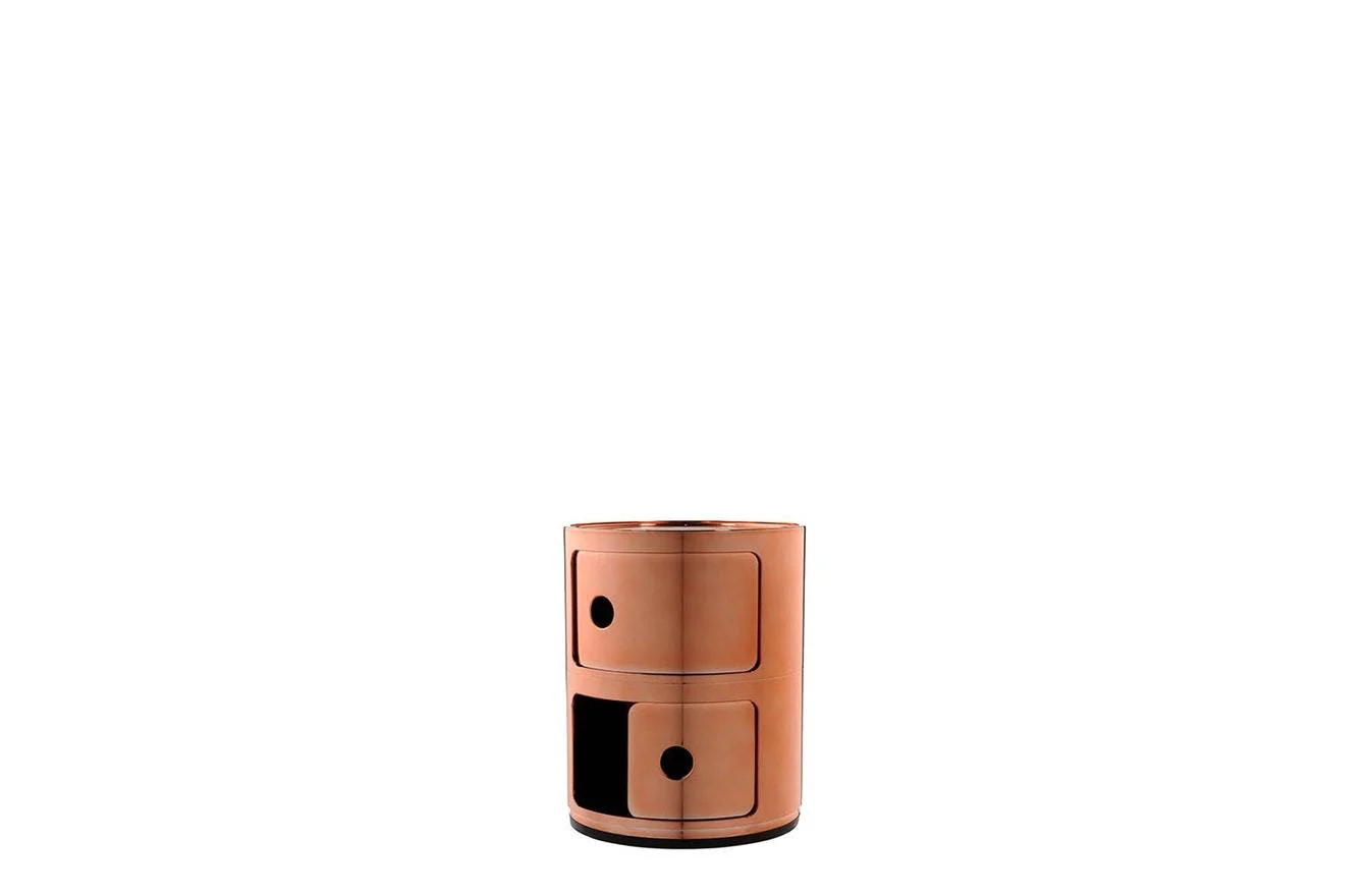 Componibili 2 Round Storage Unit - Metallic - Image 3