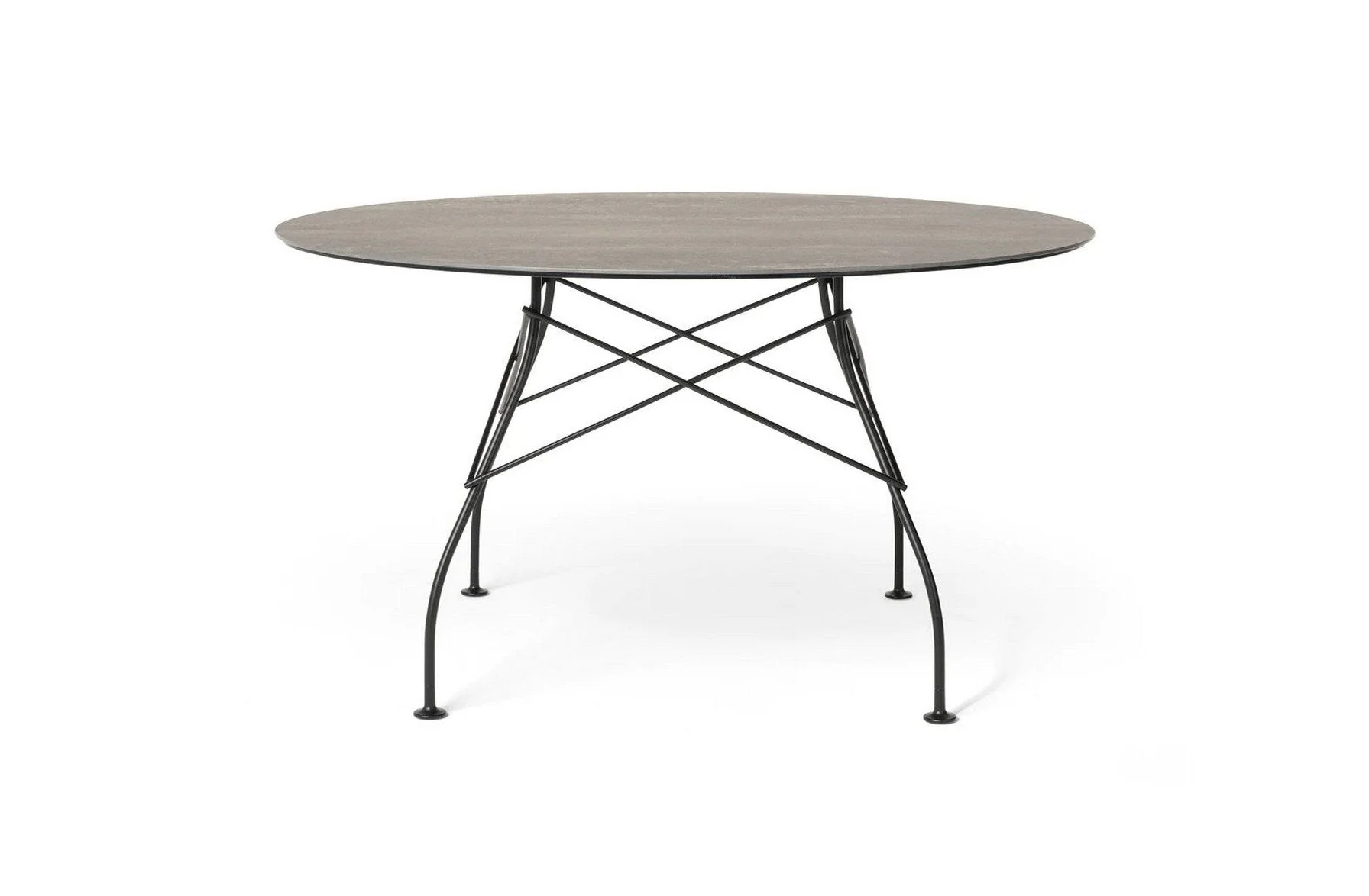 Glossy Outdoor Round Table - Stoneware - Image 3