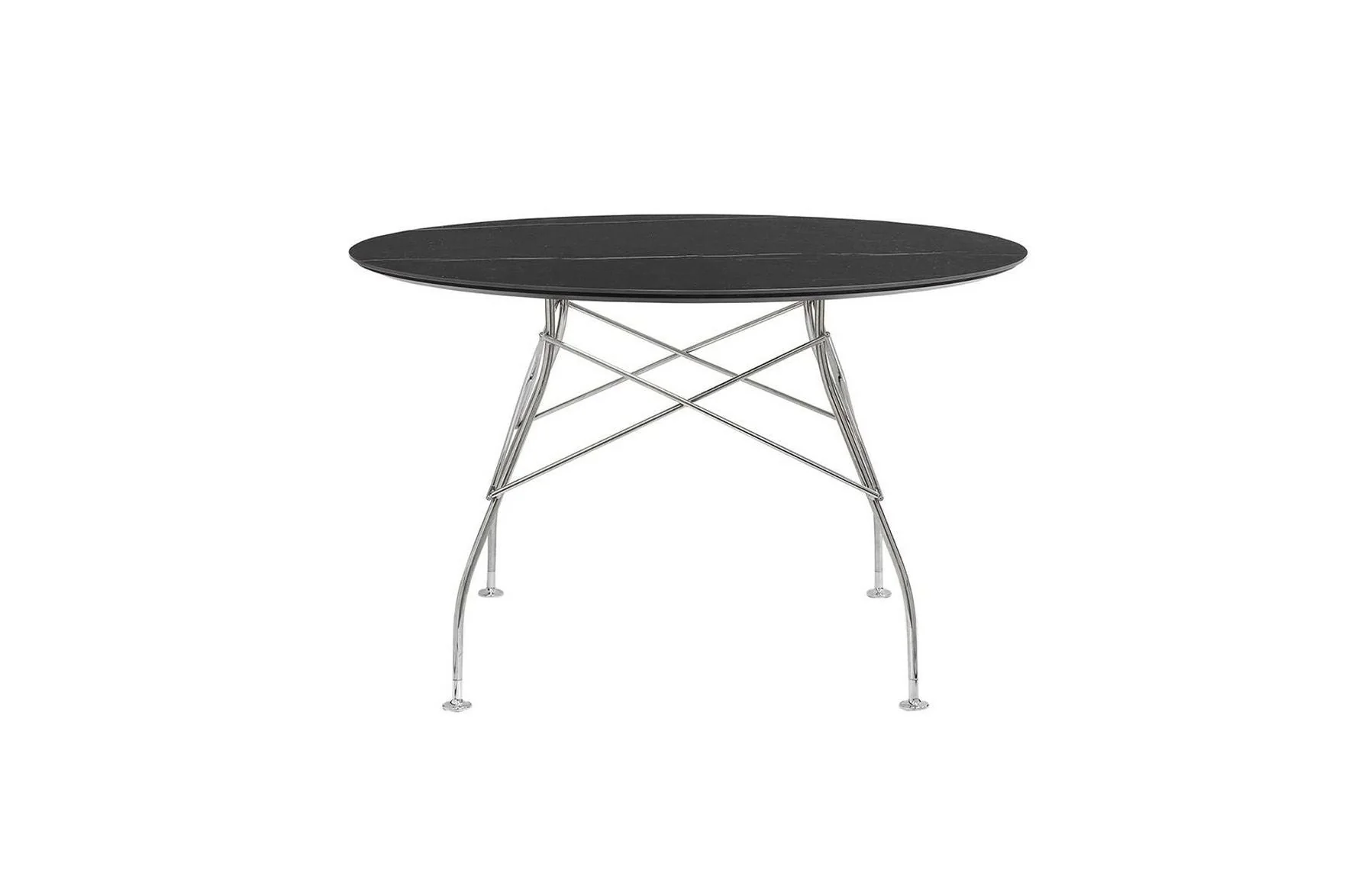 Glossy Small Round Table - Stoneware - Image 2