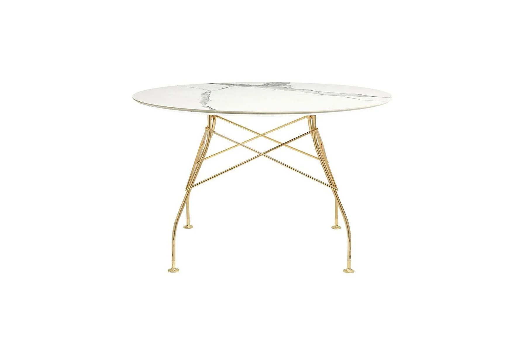 Glossy Small Round Table - Stoneware - Image 3