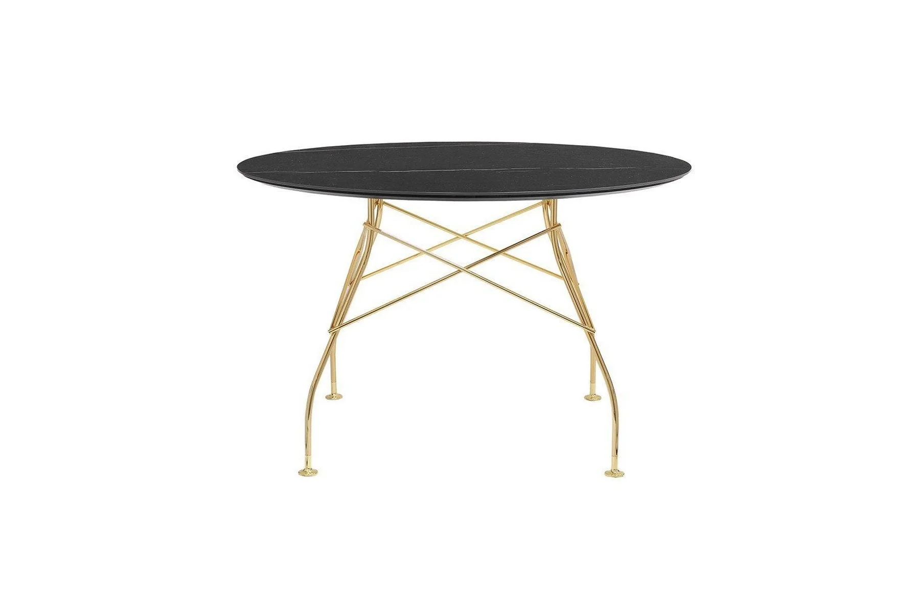 Glossy Small Round Table - Stoneware - Image 4