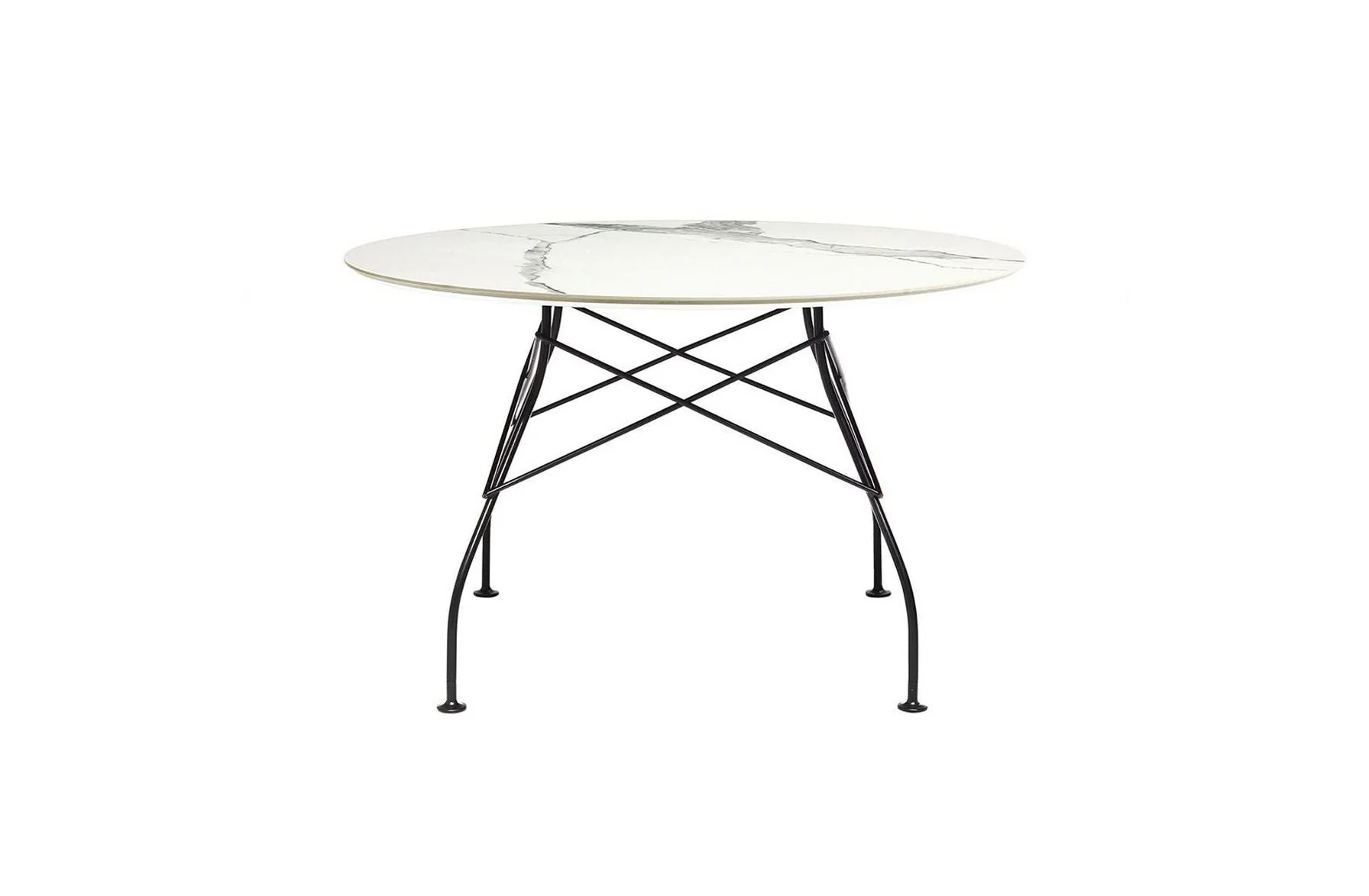 Glossy Small Round Table - Stoneware - Image 5