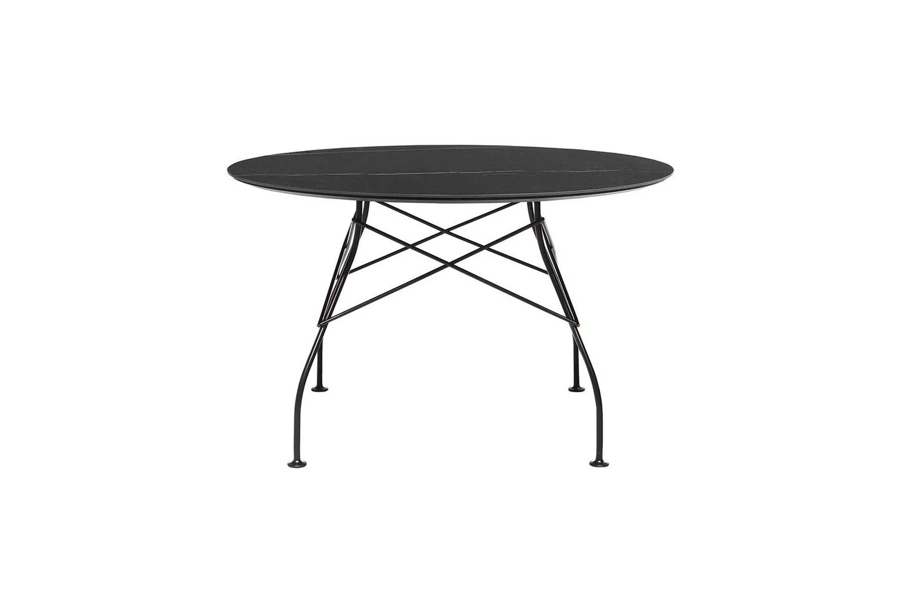 Glossy Small Round Table - Stoneware - Image 6
