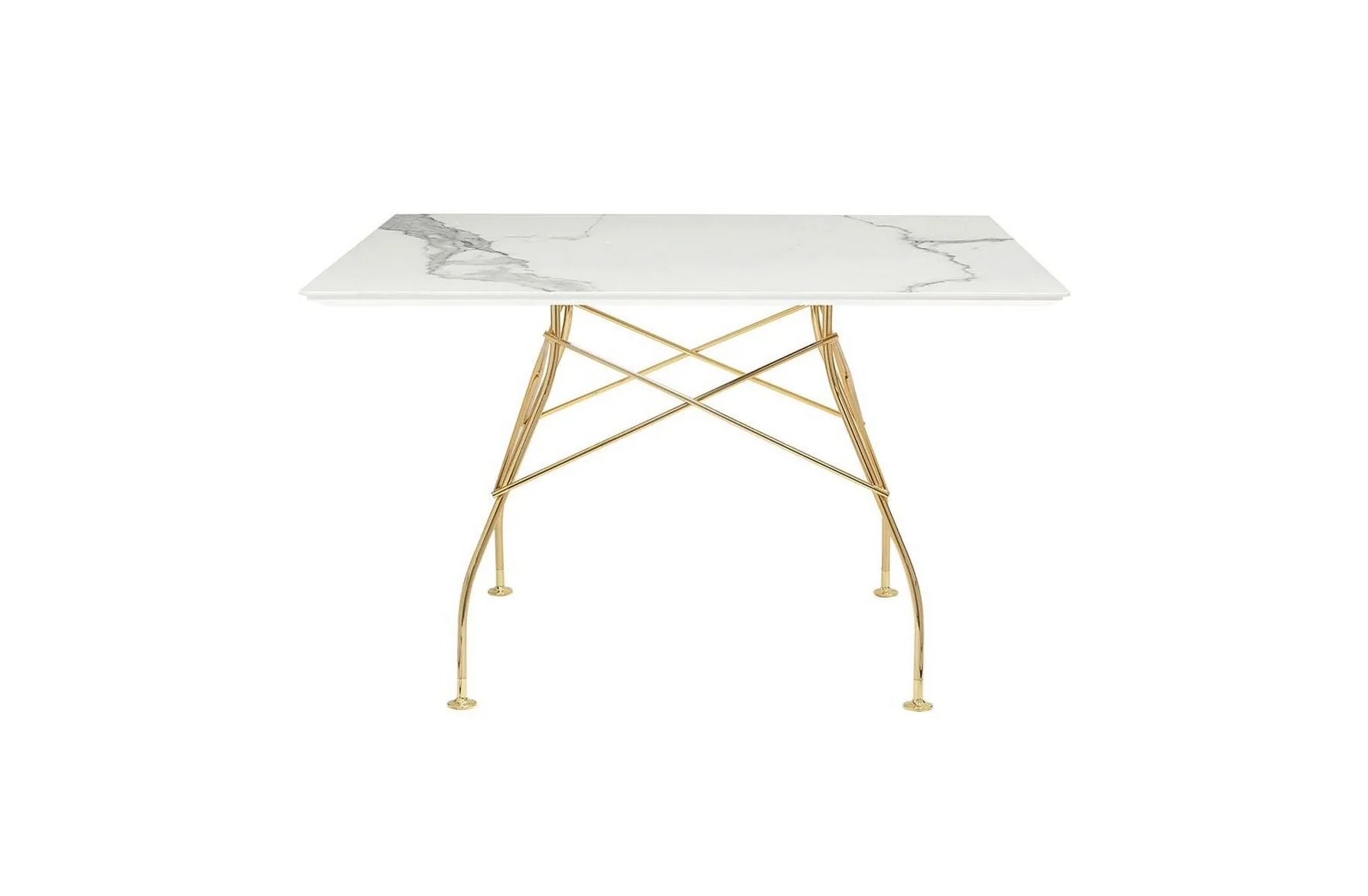 Glossy Small Square Table - Stoneware - Image 3