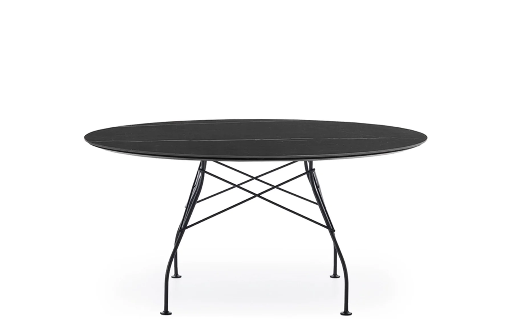 Glossy XXL Round Table - Stoneware - Image 10