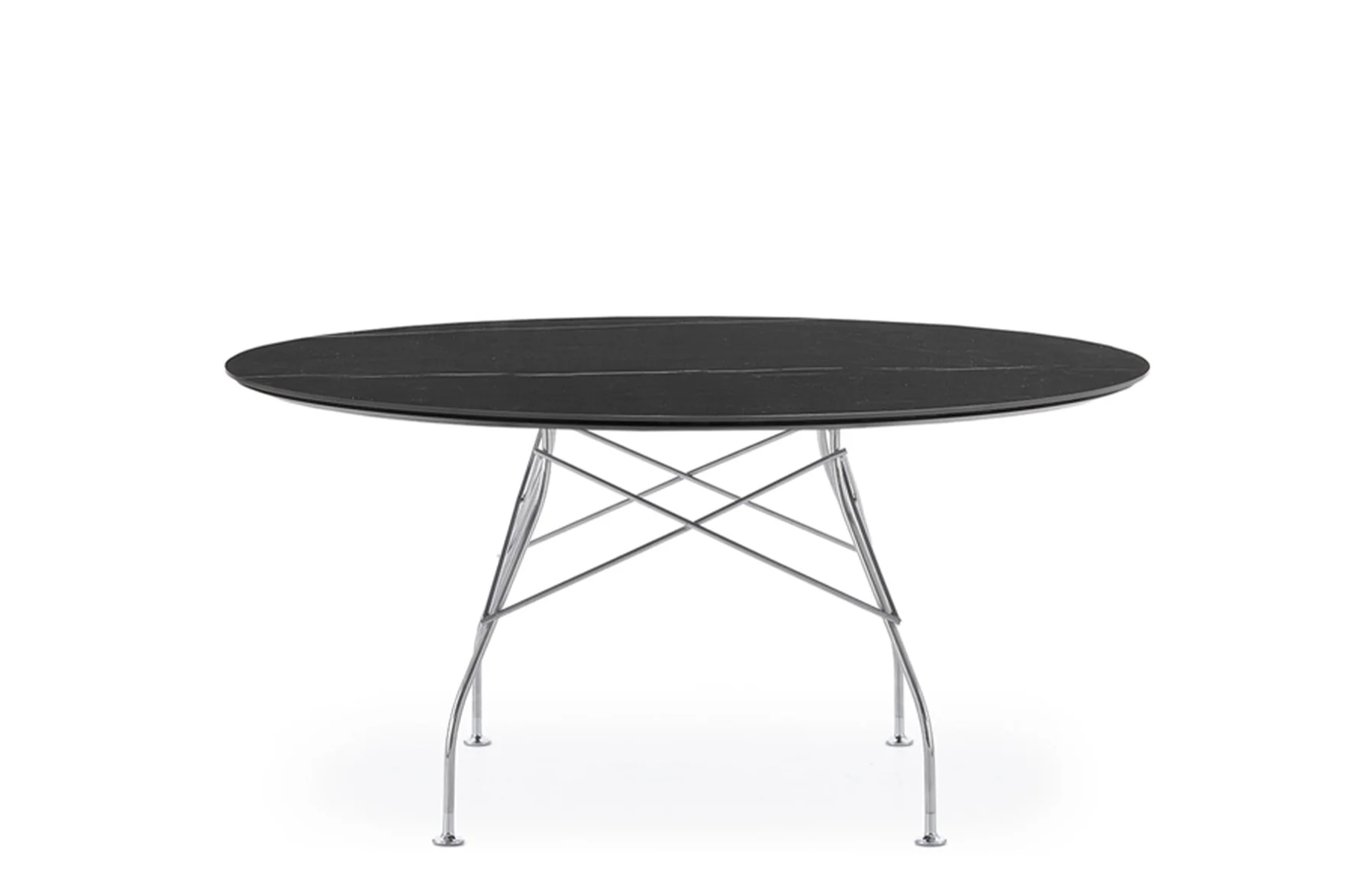 Glossy XXL Round Table - Stoneware - Image 2