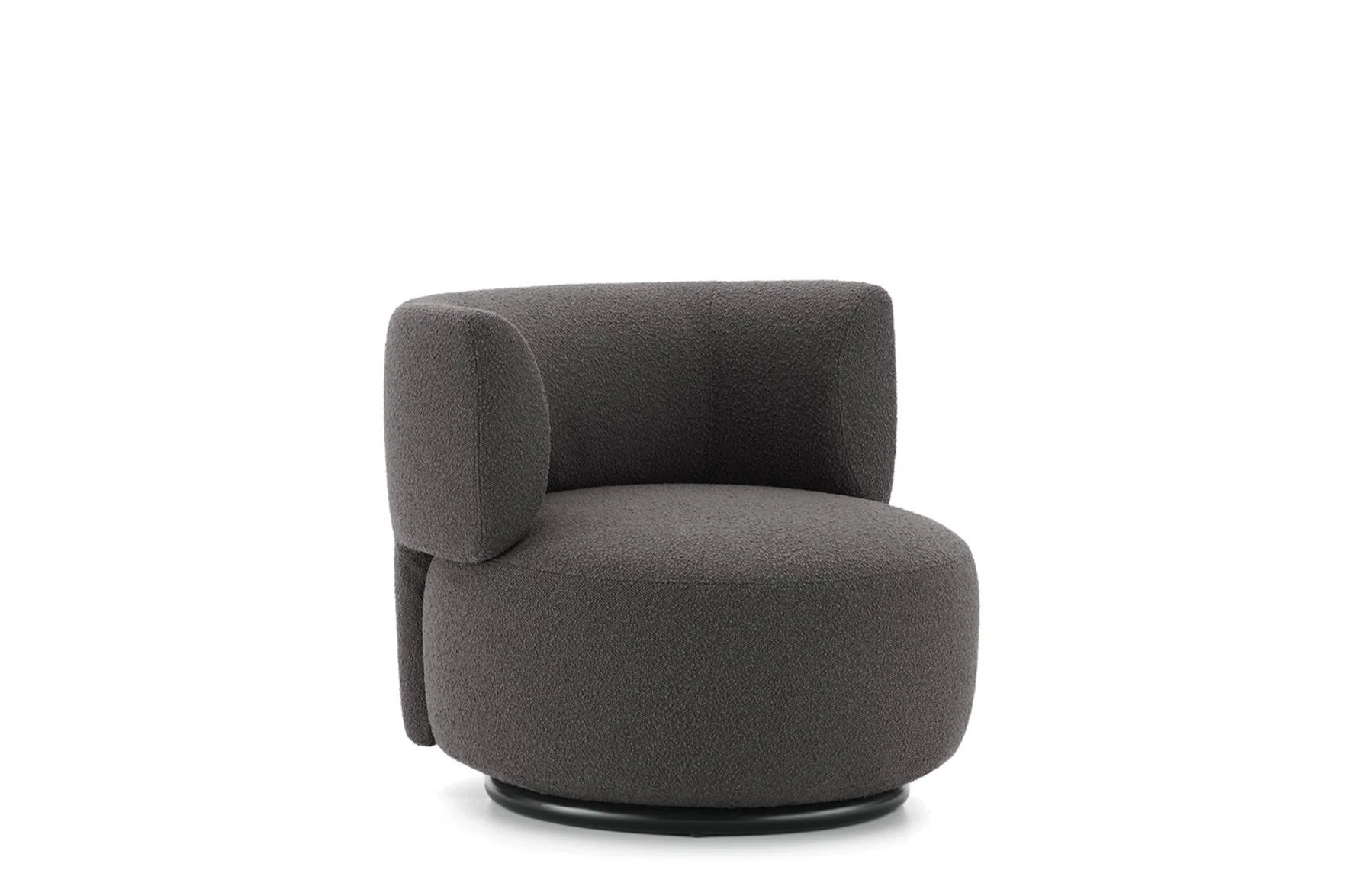 K-Waiting Swivel Armchair - Boucle - Image 2