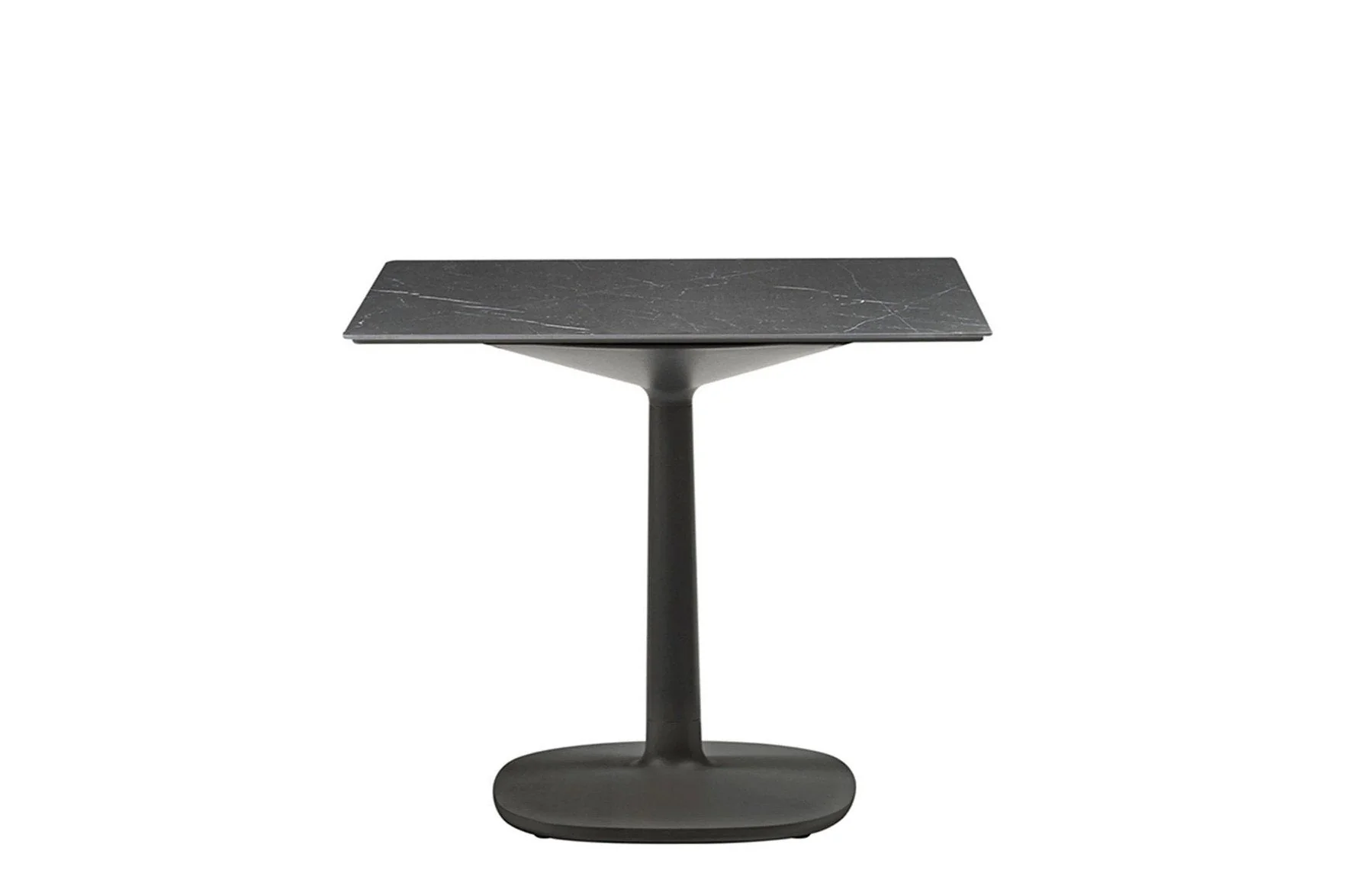Multiplo Outdoor Small Square Table - Square Base - Stoneware - Image 2