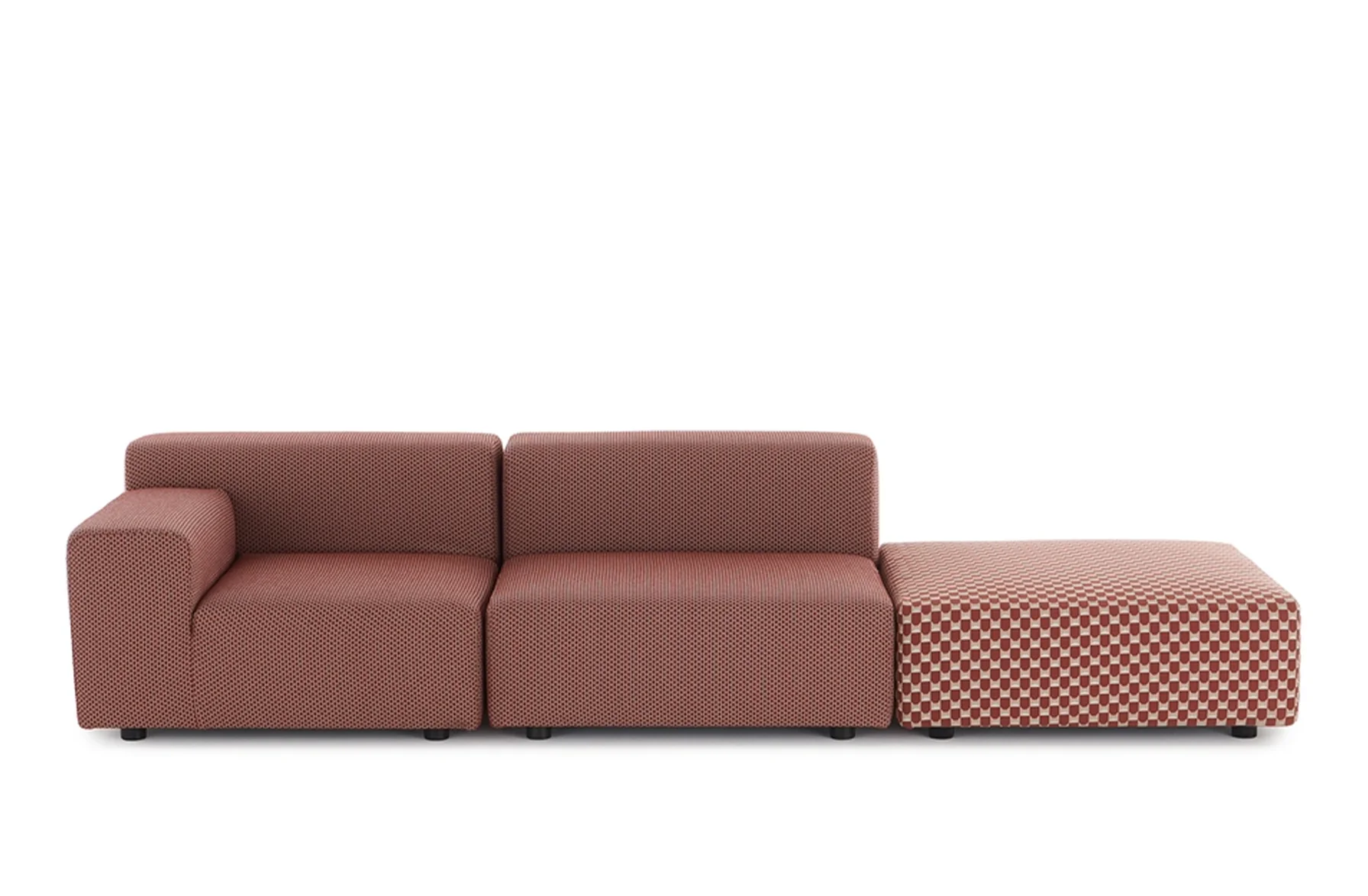 Plastics Outdoor Liberty 2 Seat Sofa with Right Ottoman - Image 2