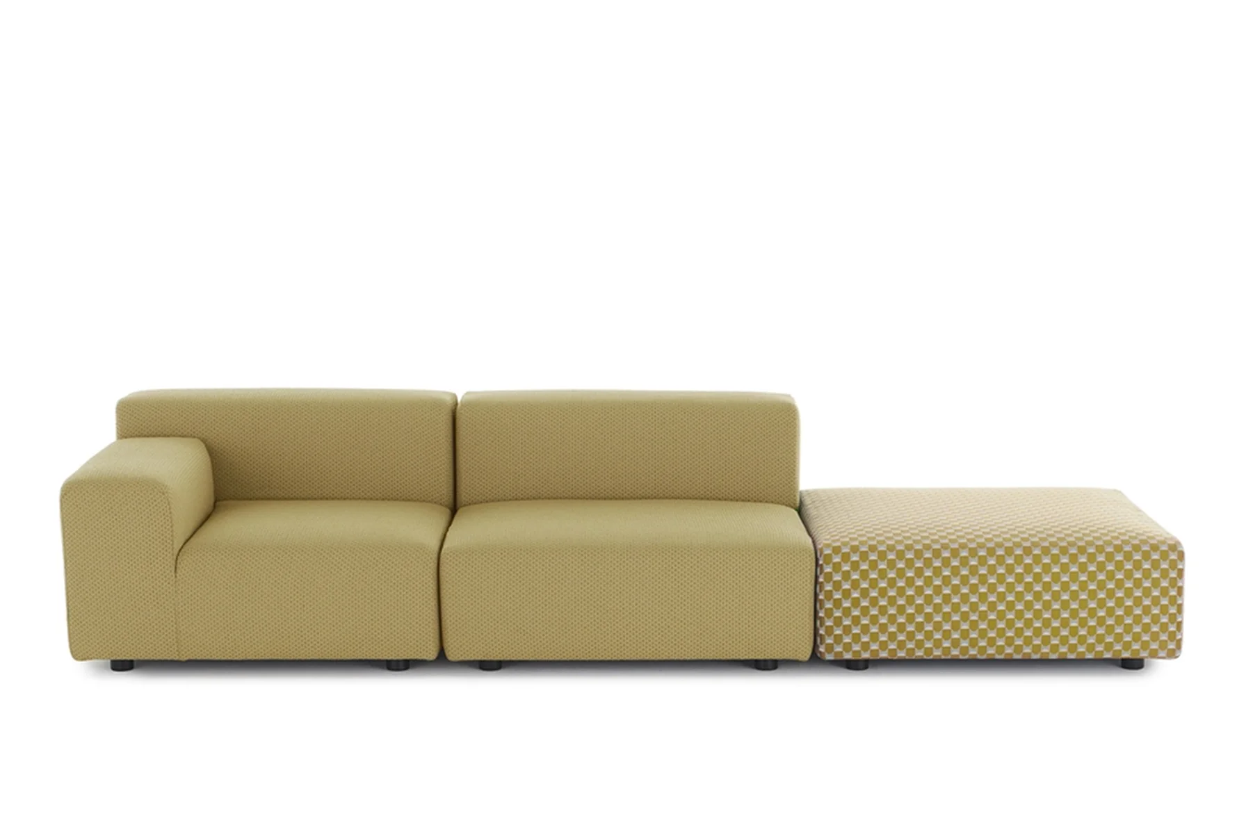 Plastics Outdoor Liberty 2 Seat Sofa with Right Ottoman - Image 4