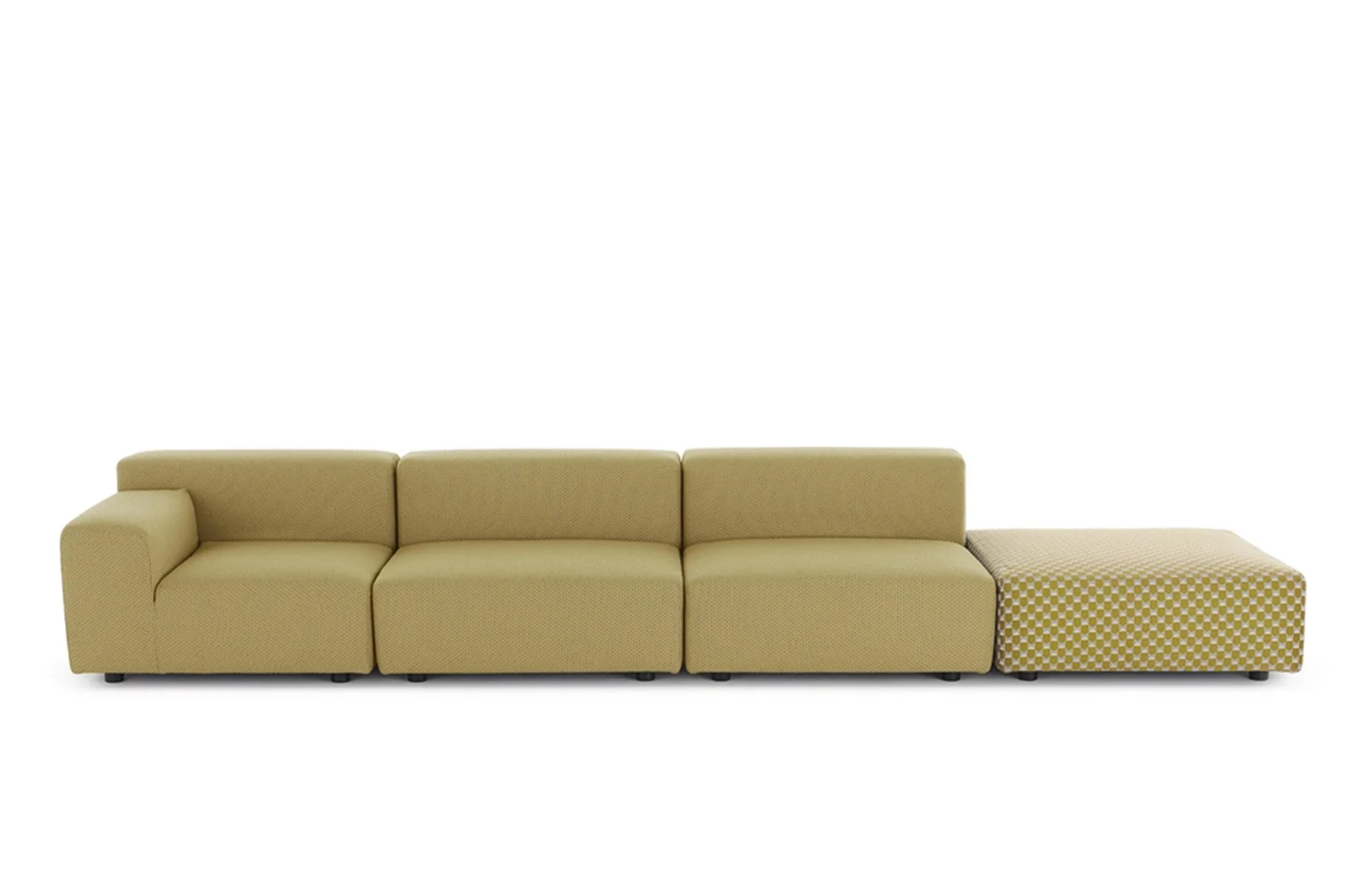 Plastics Outdoor Liberty 3 Seat Sofa with Right Ottoman - Image 4