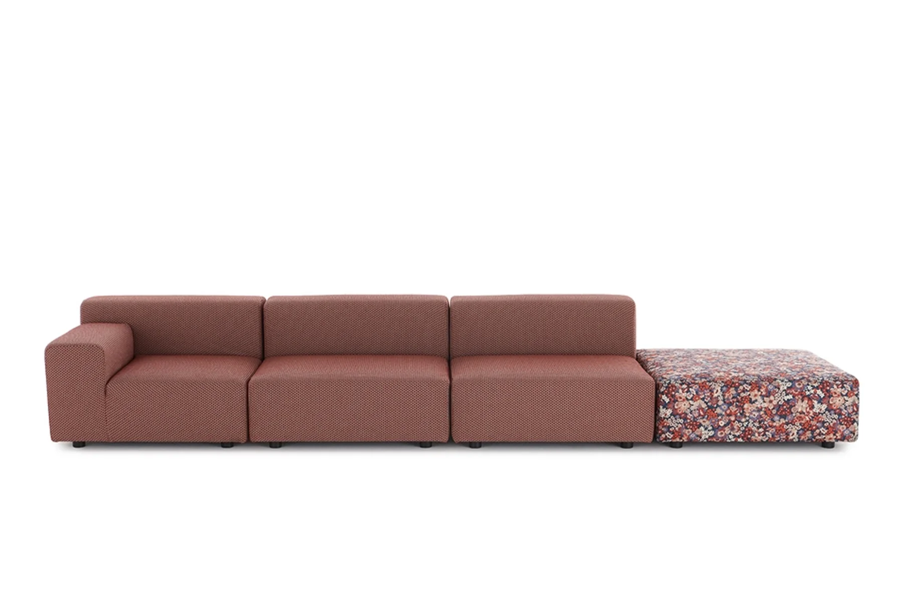Plastics Outdoor Liberty 3 Seat Sofa with Right Ottoman - Image 5