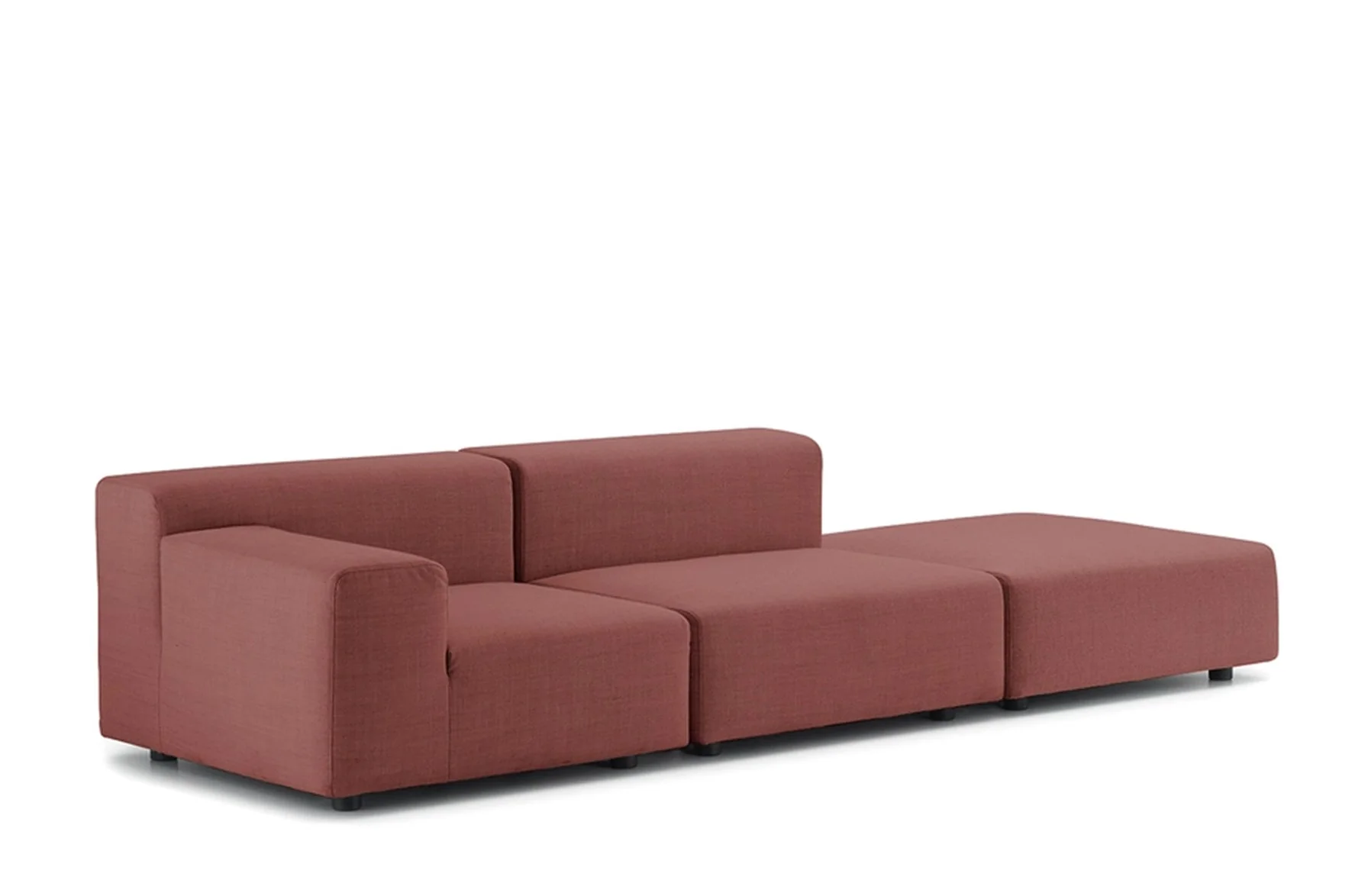 Plastics Outdoor 2 Seat Sofa with Right Ottoman - Image 4