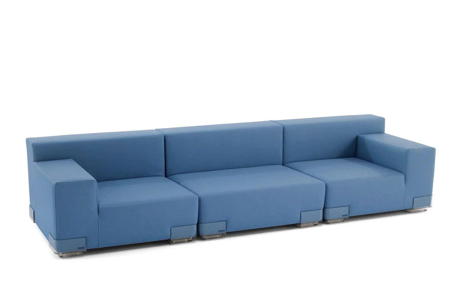 Plastics Tech Fabric 3 Seat Sofa - Image 5