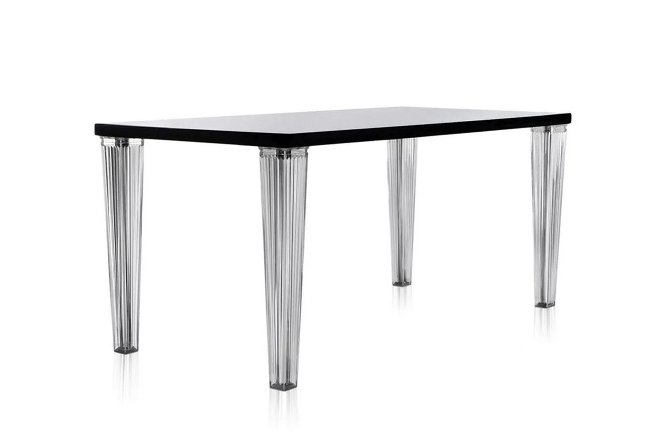 TopTop Small Rectangular Table - Glass Top - Image 2