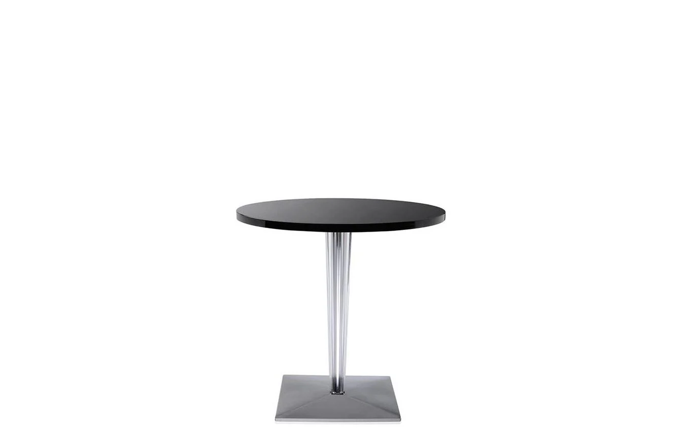 TopTop Large Round Table - Glossy Top - Square Leg - Image 2