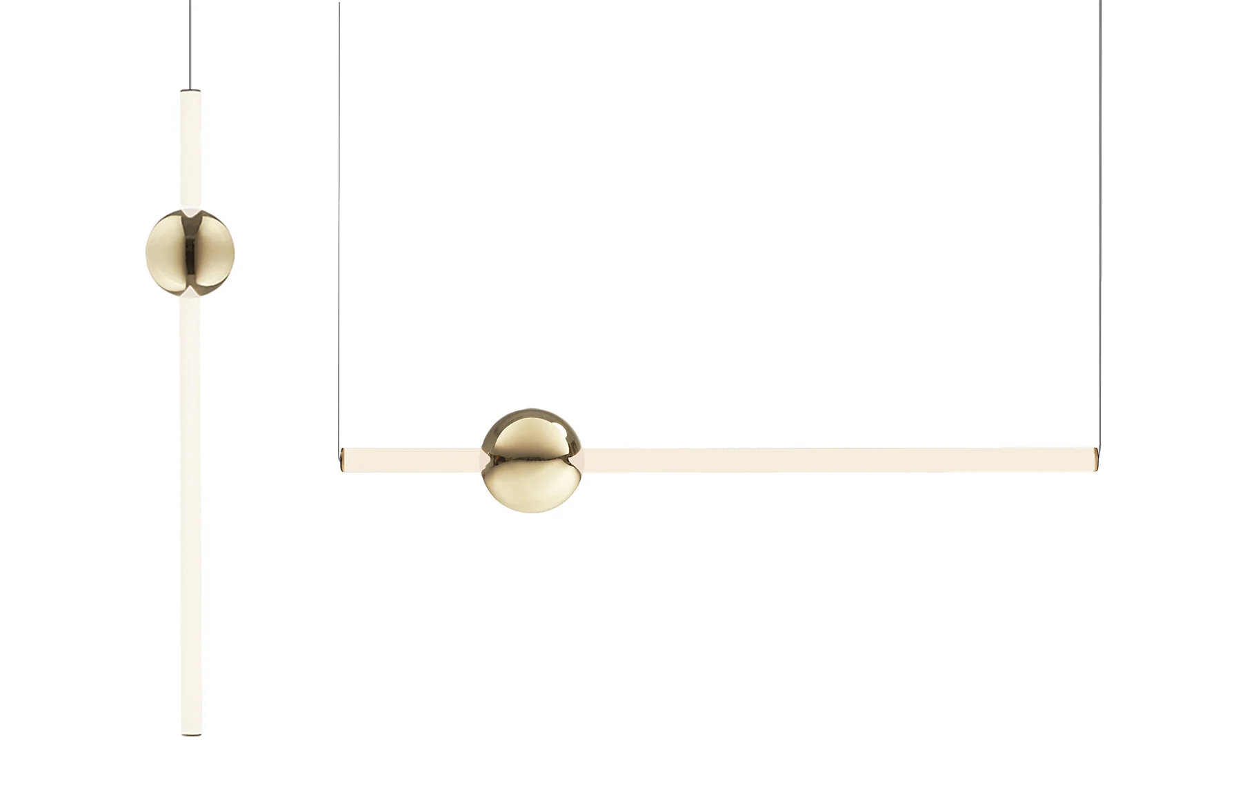 Orion Tube Light - Polished Gold - Image 2