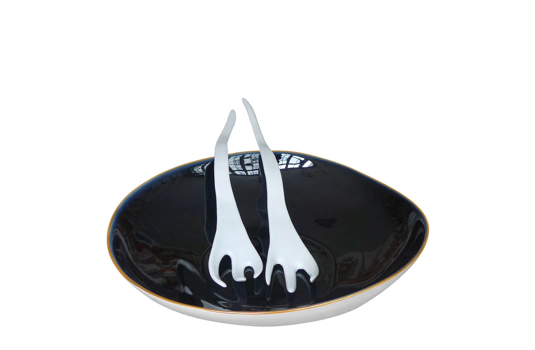 Les Indigo Hollow Dish
